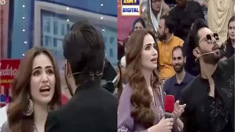 Fahad Mustafa’s witty remark about Sana Javed sparks laughter on “Jeeto Pakistan League”