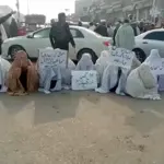 Women in Mardan block road to protest against gas Loadshedding