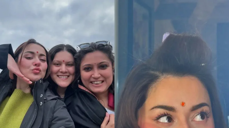 Hania Aamir embraces festive spirit, Wears Bindi for holi wishes