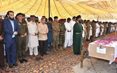 PM attends funeral prayer of Shaheed Captain Faraz Ilyas