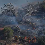Authorities issue evacuation orders as wildfire north of Los Angeles spreads