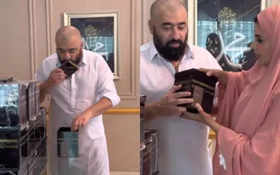 Nida and Yasir share the contents of their grand Hajj gift boxes