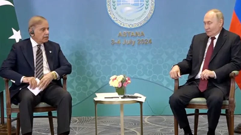 PM Shehbaz meets Putin, urges expansion of bilateral trade with Russia