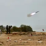 Pakistan Navy successfully test fires land-to air FN-6 missile