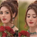 Jannat Mirza Shares Glamorous Photos in Black Gown