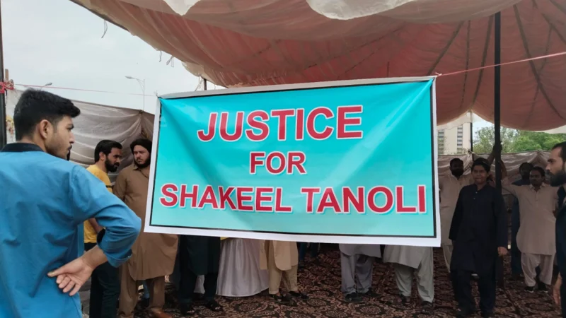 Family of road accident victim Shakil Tanoli demand justice