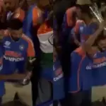 Rohit, Kohli proudly present T20 World Cup trophy to fans during open-bus parade