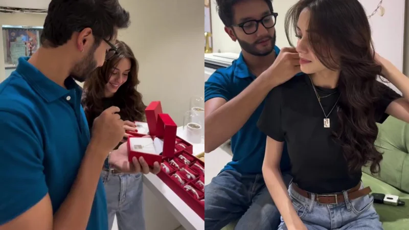 Zuhab Khan, Wania Nadeem Share Romantic Gifts with Each Other