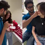 Zuhab Khan, Wania Nadeem Share Romantic Gifts with Each Other