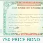 750 Prize Bond Draw Date & Venue - July 2024