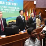 Minister for Industries and Production Rana Tanveer Hussain launched PCI - POWERCHINA SEZ Policy Report