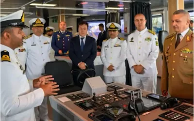 Navy Commissions 3rd offshore patrol vessel PNS HUNAIN in Romania