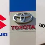 Car Sales of Suzuki, Toyota and Honda in 2022 Vs 2023