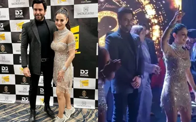 Junaid Khan spotted celebrating New Year with Ameesha Patel