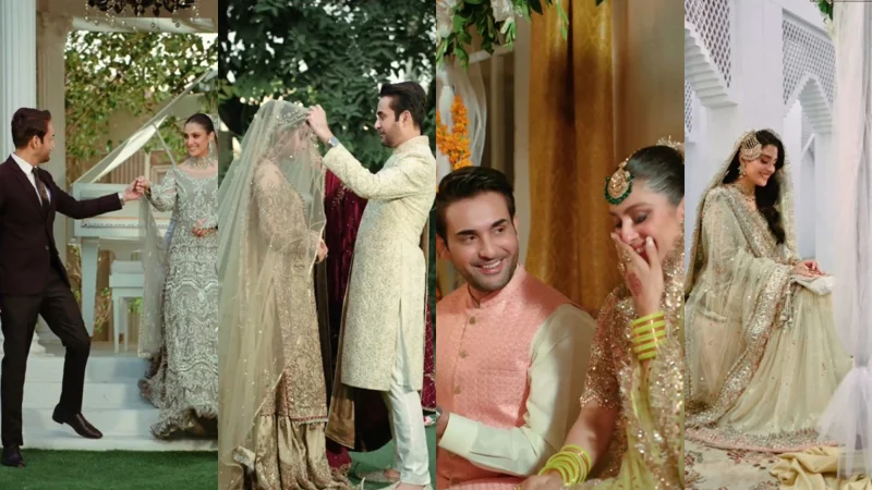 Ayeza Khan and Affan Waheed latest wedding photo-shoot captivates audience