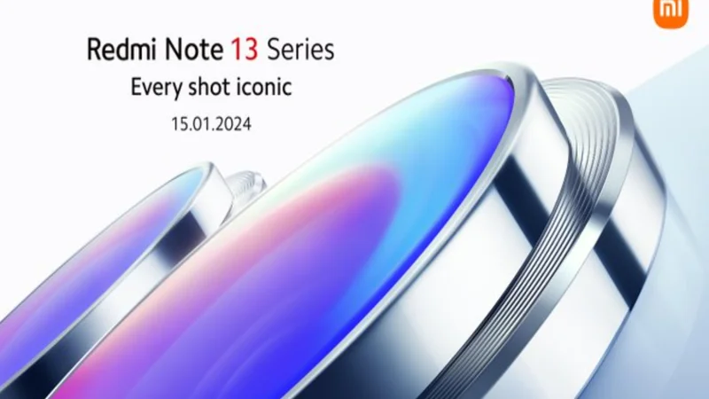 Global Launch of Redmi Note 13 Series on January 15