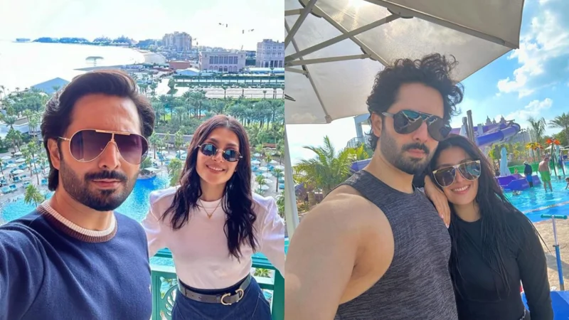 Ayeza Khan and Danish Taimoor enjoying a vacation in Dubai