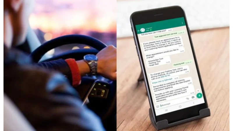 Book and Reschedule driving tests in Dubai available via WhatsApp