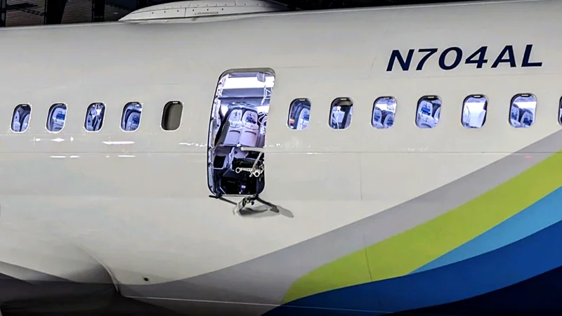 Missing Alaska Airlines plane part found in backyard