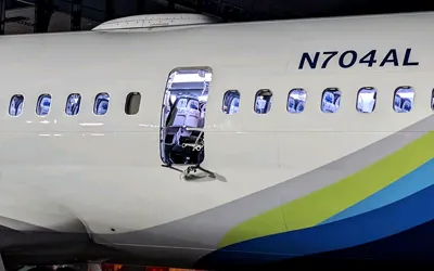 Missing Alaska Airlines plane part found in backyard