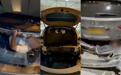 UAE: Police found 2 illegal people, hiding in tiny boxes under vehicles