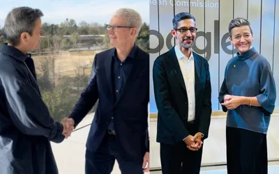 EU Antitrust Chief Engages with Apple, Alphabet in Talks