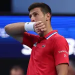 Djokovic downplaying wrist issue, says "It's looking good" for Australian Open