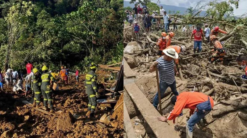 Colombia landslide killed 33 people, including children