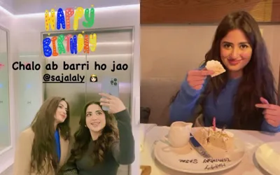 Saboor Aly gives heartwarming birthday surprise to Sajal Aly
