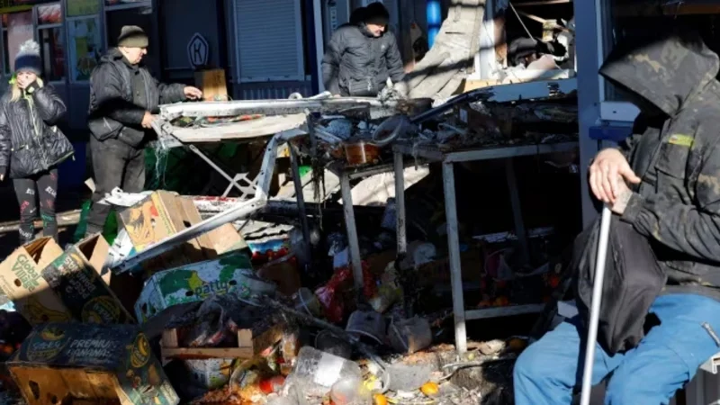 At least 25 dead in shelling of market in Russian-occupied Ukraine