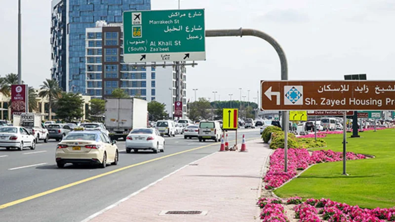 Dubai RTA's travel time improvements at 14 spots