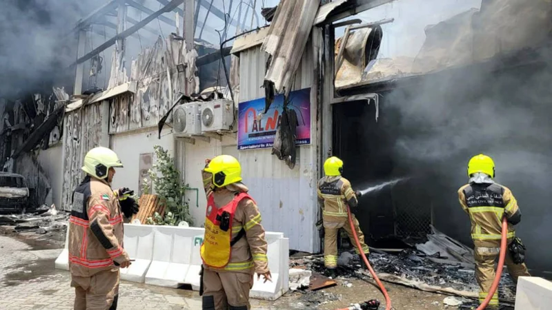Dubai: Al Quoz massive fire brought under control in 6 minutes