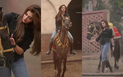 Jannat Mirza's stunning photoshoot with majestic horse
