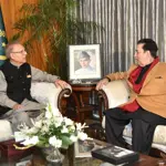 GB Governor calls on President Alvi