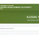 How to check online list of housing societies declared illegal by LDA?