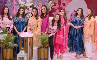 Nida Yasir celebrates her birthday party with sisters and friends in the show