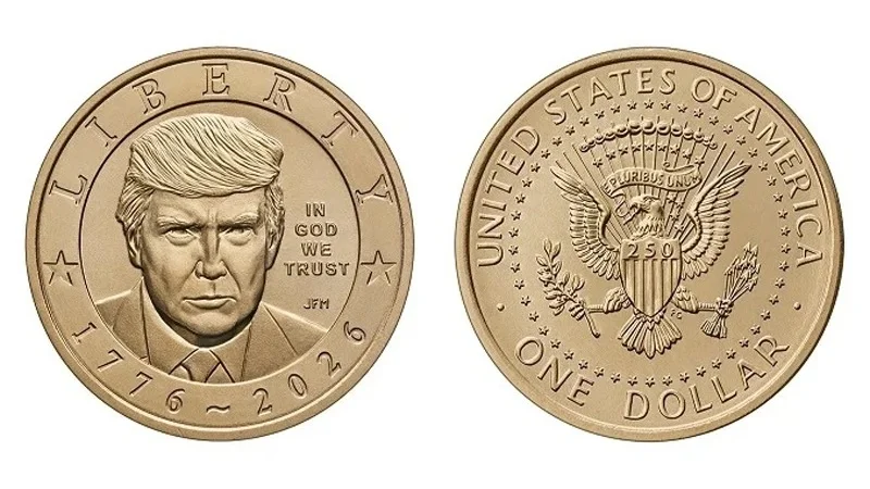 Trump’s face appears on new U.S. $1 coin