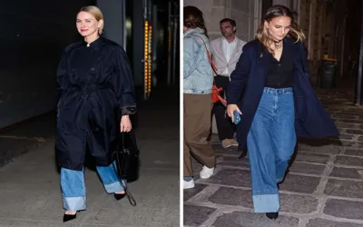 Celebrities make baggy and cuffed jeans the denim trend of fall 2026