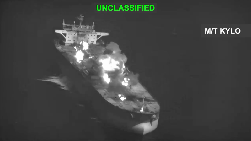 Oil tanker hit