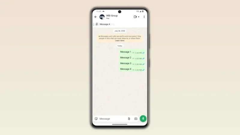 WhatsApp Beta to let you pin 4 messages - WABetaInfo, WhatsApp