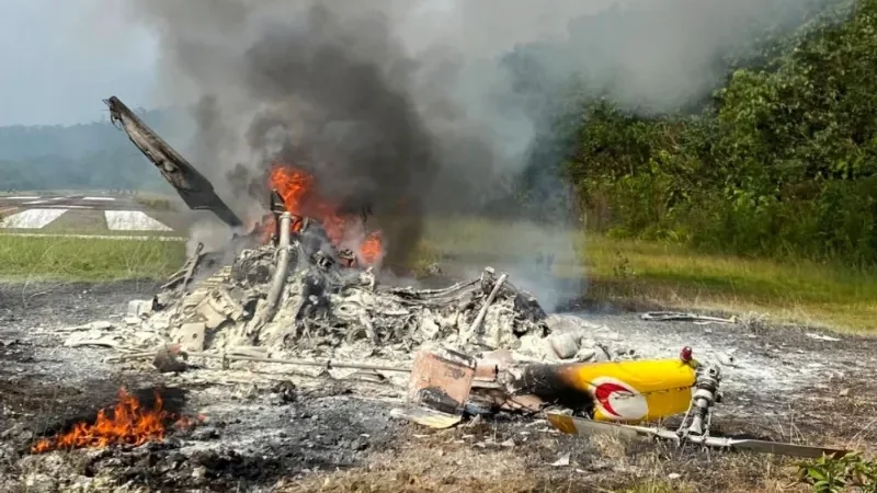 Flying doctor service helicopter crashes in Malaysia  - flying doctor, Helicopter Crashes, Malaysia