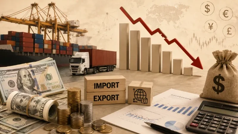 Pakistan current account deficit narrows to $98mn in August - current account deficit, Imports declined, July deficit