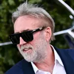 Nicolas Cage debuts gray hair at Lucas Museum opening in Los Angeles