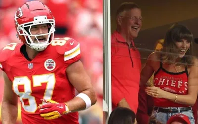 Travis Kelce sets NFL record as Taylor Swift cheers