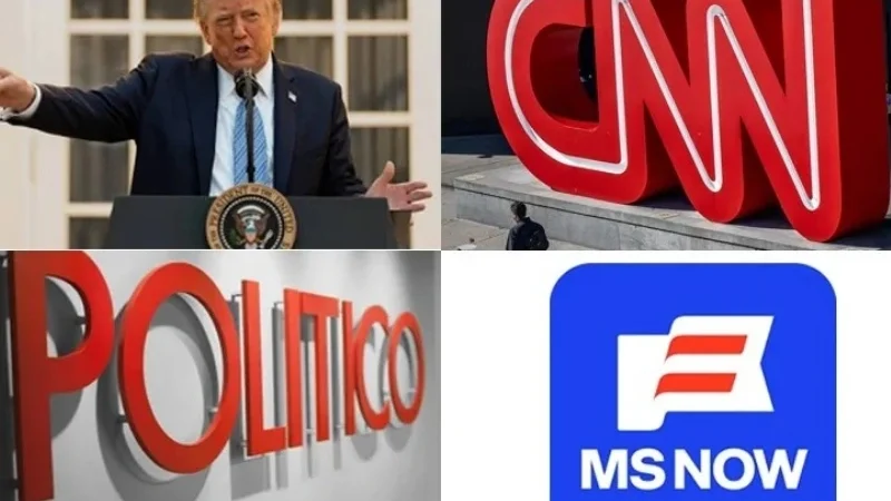 CNN, Politico, MS NOW sue over Trump White House ban