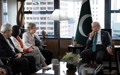 PM Shehbaz Sharif meets IMF Chief Kristalina Georgieva at UNGA