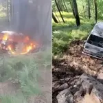School van plunges into Murree ravine, catches fire, 11 injured