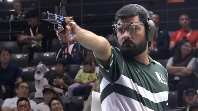 Ghulam Mustafa Bashir wins bronze for Pakistan at Asian Games - asian games, bronze medal, pakistan navy, shooter Ghulam Mustafa Bashir