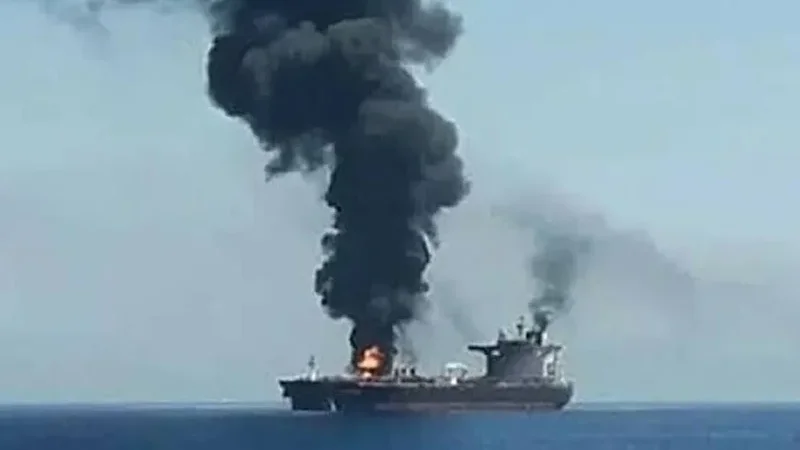 Two oil tankers hit by unidentified projectiles near Hormuz