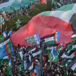 JI holds Gaza March in Karachi today